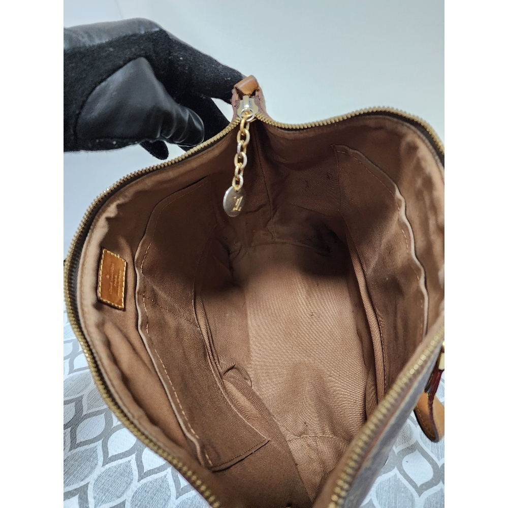 LOUIS VUITTON Monogram Palermo PM Shoulder Bag Brown - Picture 16 of 16
